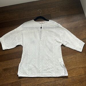 Tory Burch Top / Cover up White Mesh